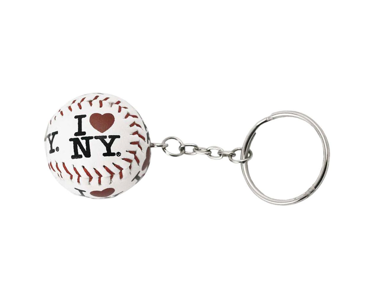 New York Baseball Charm Key Chain