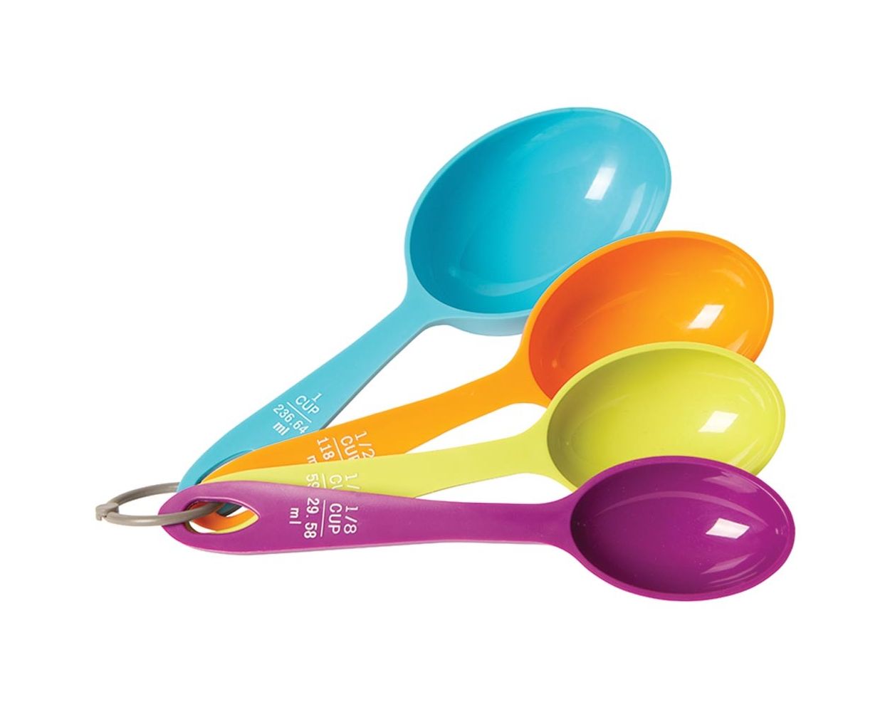 Colorful Measuring Cups, set of 4, plastic from American Heritage