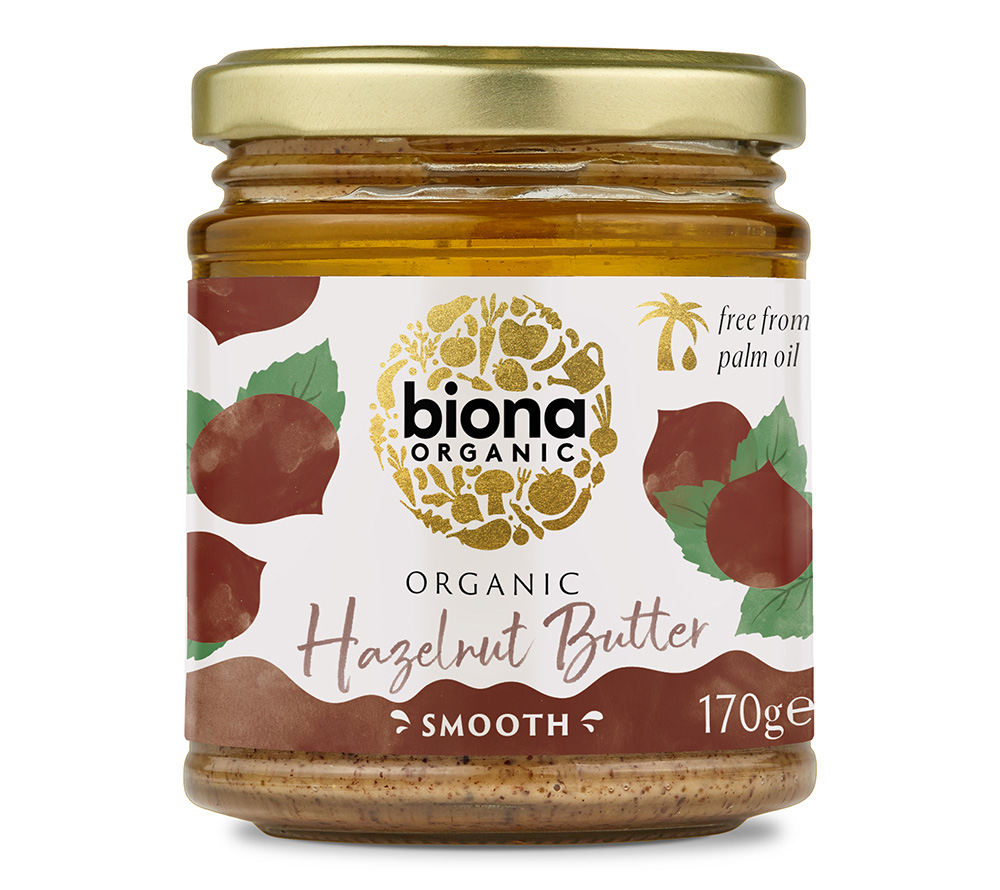 Hazelnut butter in organic quality from Biona