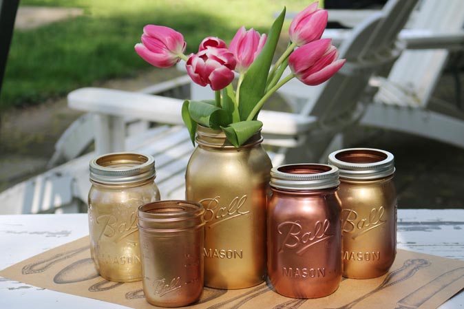 American Heritage ist kreativ: Goldene Ball Jars zum Selbermachen!